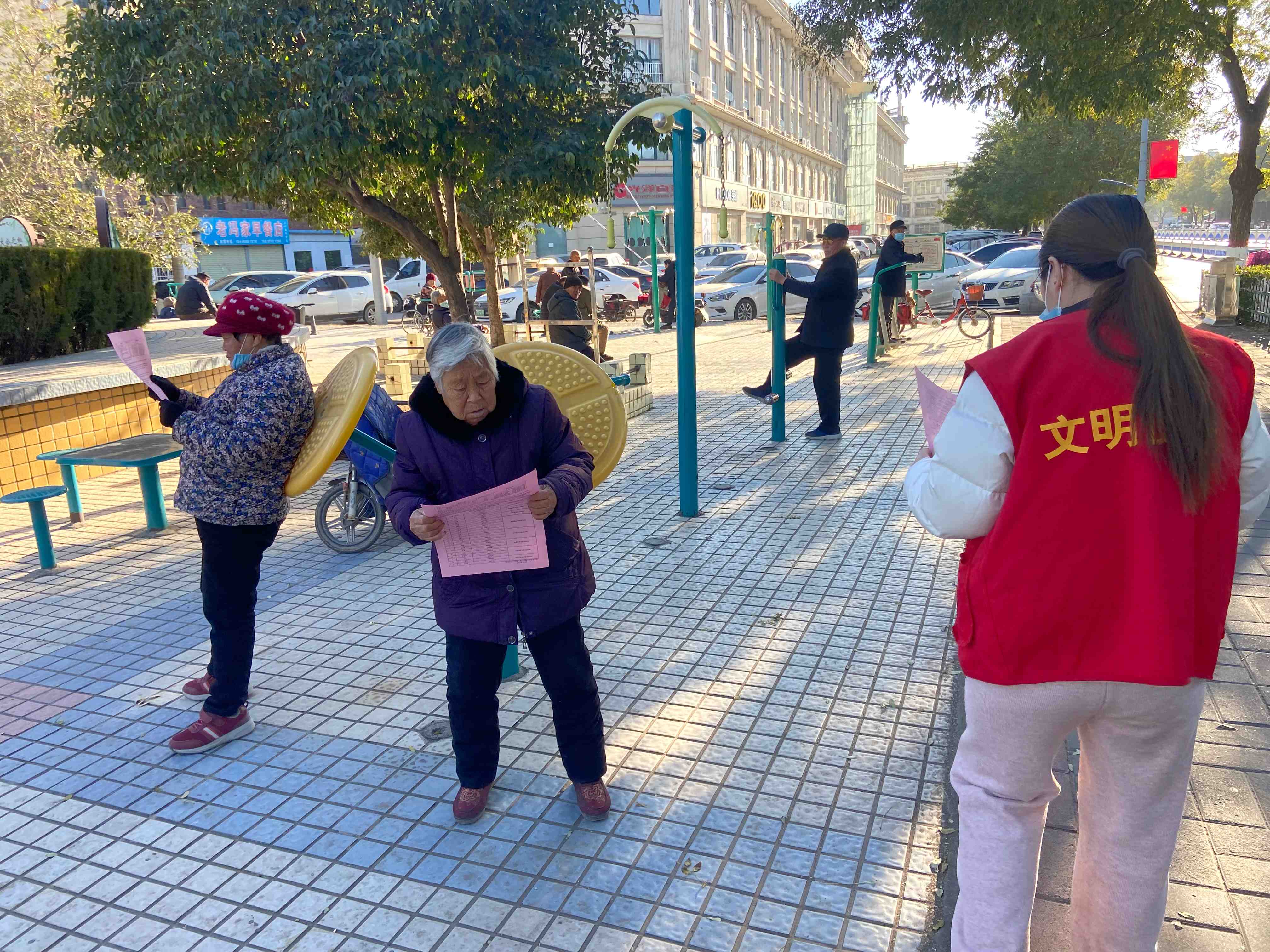 红旗路社区消防宣传